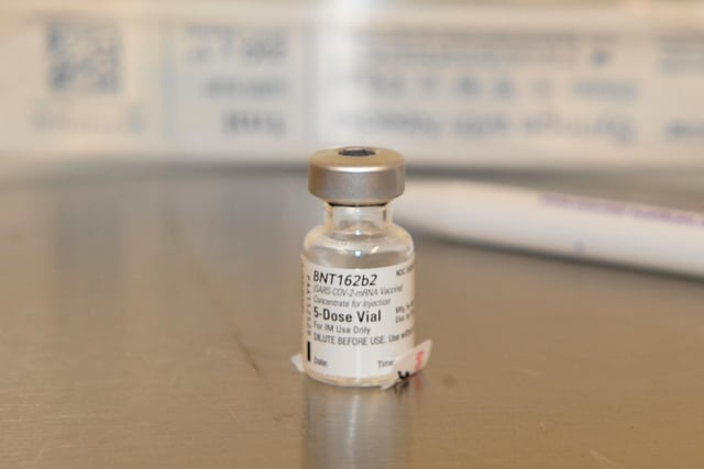 The vaccine which has been distributed to Harrogate District Hospital staff.