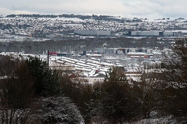 Burnley's landscape was completely changed following the snowfall