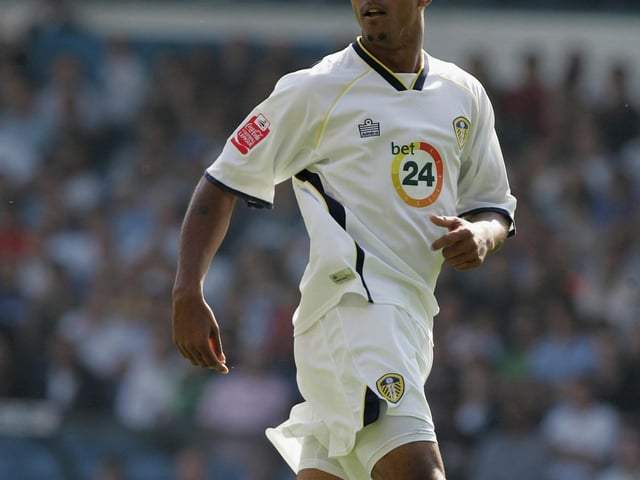 Jermaine Beckford in action against Wolverhampton Wanderers at Elland Road in September 2006. The Whites won 2-0.
