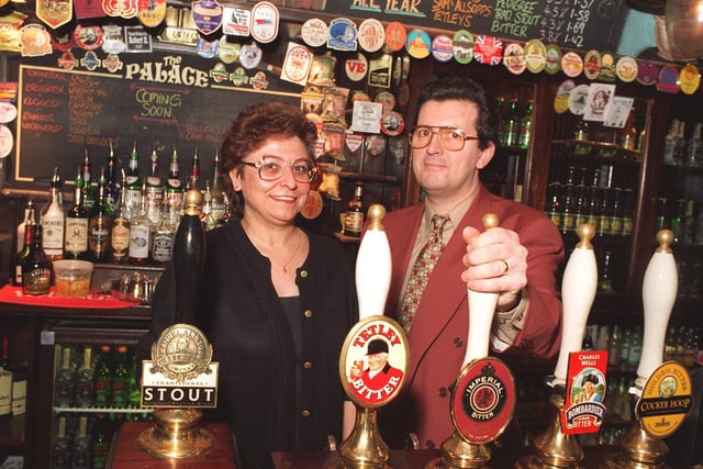 John and Brenda Matthews of The Palace in Leeds were celebrating winning the Pub of Year award.