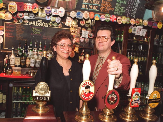 John and Brenda Matthews of The Palace were celebrating winning the Pub of Year award.
