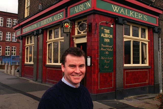 Chris Tremlett at The Albion Inn on Armley Road in January 1998.