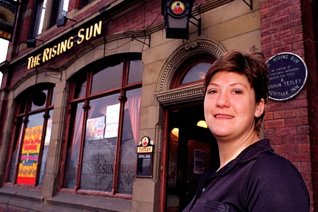 Jane Cannon at The Rising Sun on Kirkstall Road in November 1997.