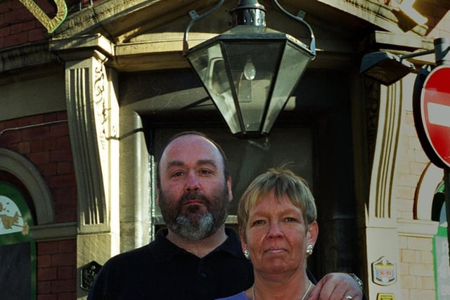 Do you remember Dusty and Anne Morley? They ran theDuck & Drake on Kirkgate. They are pictured in February 1997.