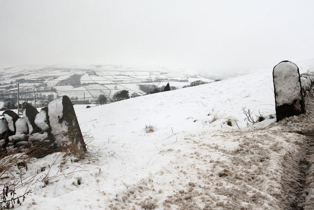 Snow scenes around Warley in 2008.