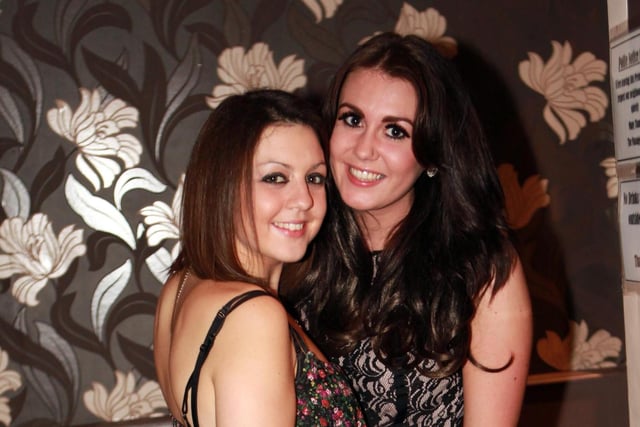 Laura and Carly, in 2013.