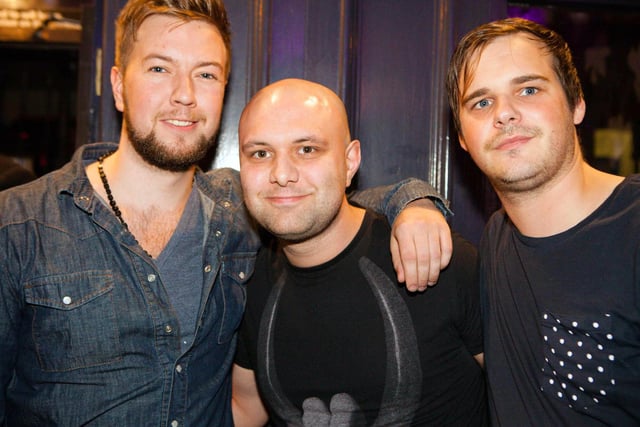 Matt, Mark and Gowan, in 2015.