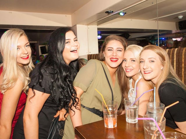 Hannah, Molly, Liv, Ellie and Beth looking glamorous, in 2015.