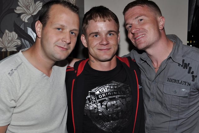 Chris, Shane and Dan, in 2012.