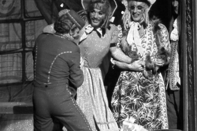 Billy Bremner as Buttons with The Ugly Sisters - Frank and Eddie Gray.