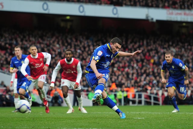 Robert Snodgrass was spot on at the Emirates in January 2011 as his penalty earned the Whites a 1-1 draw and a lucrative replay at Elland Road.