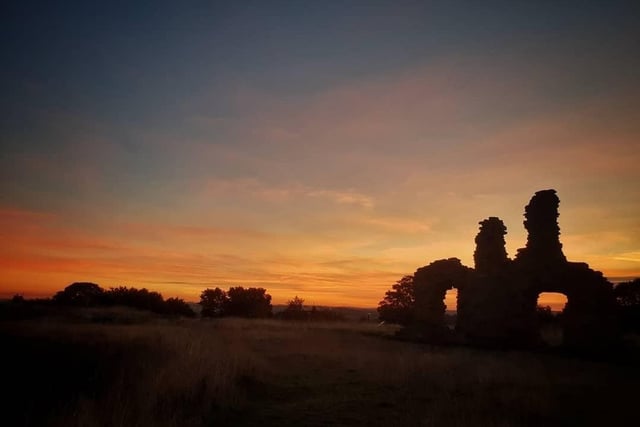 And Claire Nuttall captured a beautiful sunset at Sandal Castle.
