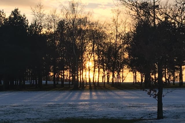 Alison Fowler got the angle just right with this frosty shot of Walton golf course.