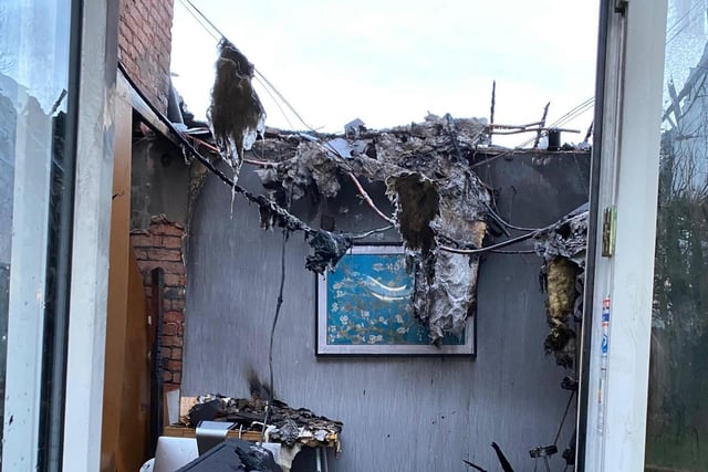 The fire on Monday, January 4 has gutted the Hesketh family's home in Newton-with-Scales