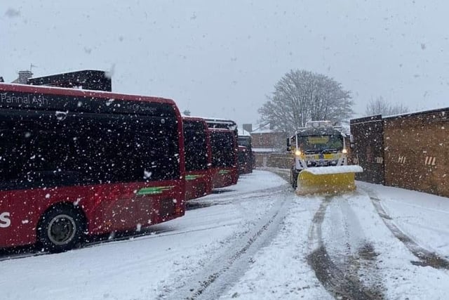 CEO of Harrogate Bus Company, Alex Hornby, tweeted this picture when bus services were paused earlier today.