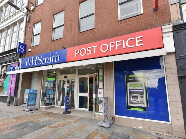 WH Smith and post office, on Westborough.