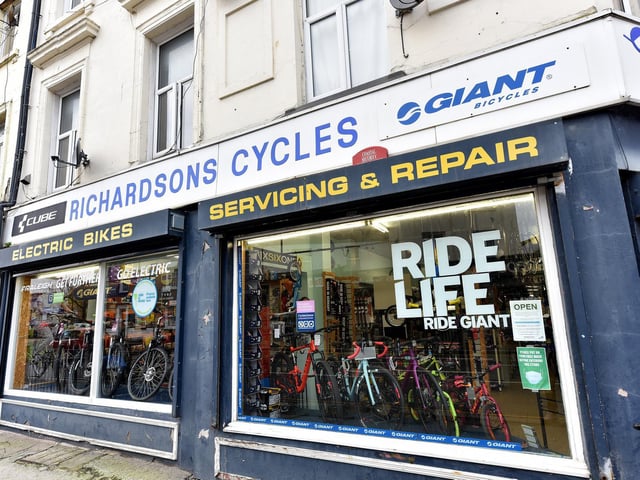Richardsons Cycles, on Castle Road.