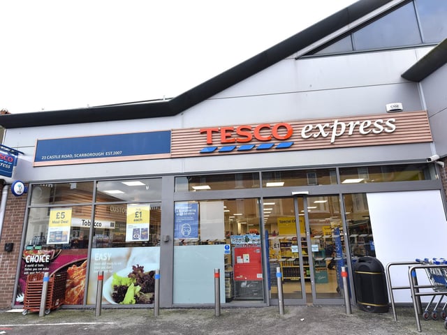 Tesco Express, on Castle Road.