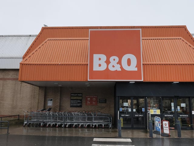 B&Q, at Seamer Road retail park.