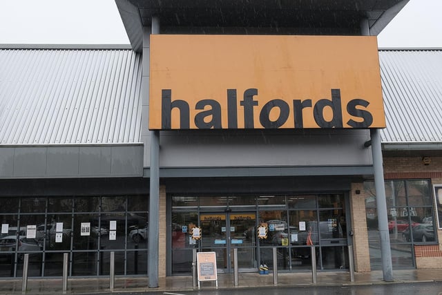 Halfords, at Seamer Road retail park.