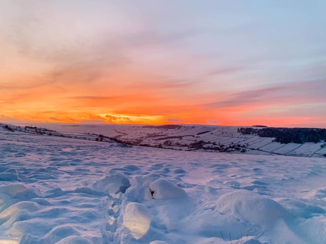 Significant snowfall led to an early start