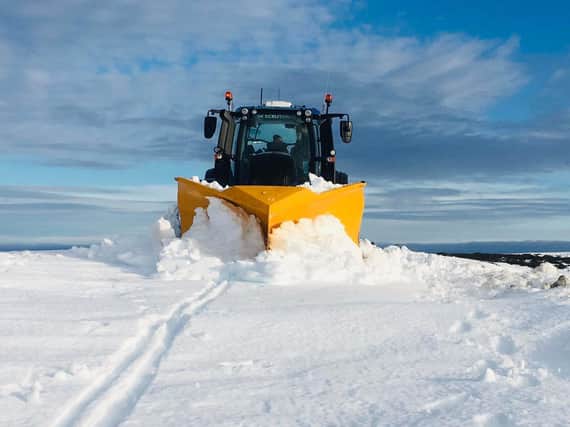 Significant snow fall created lots of work for the snowploughs this weekend