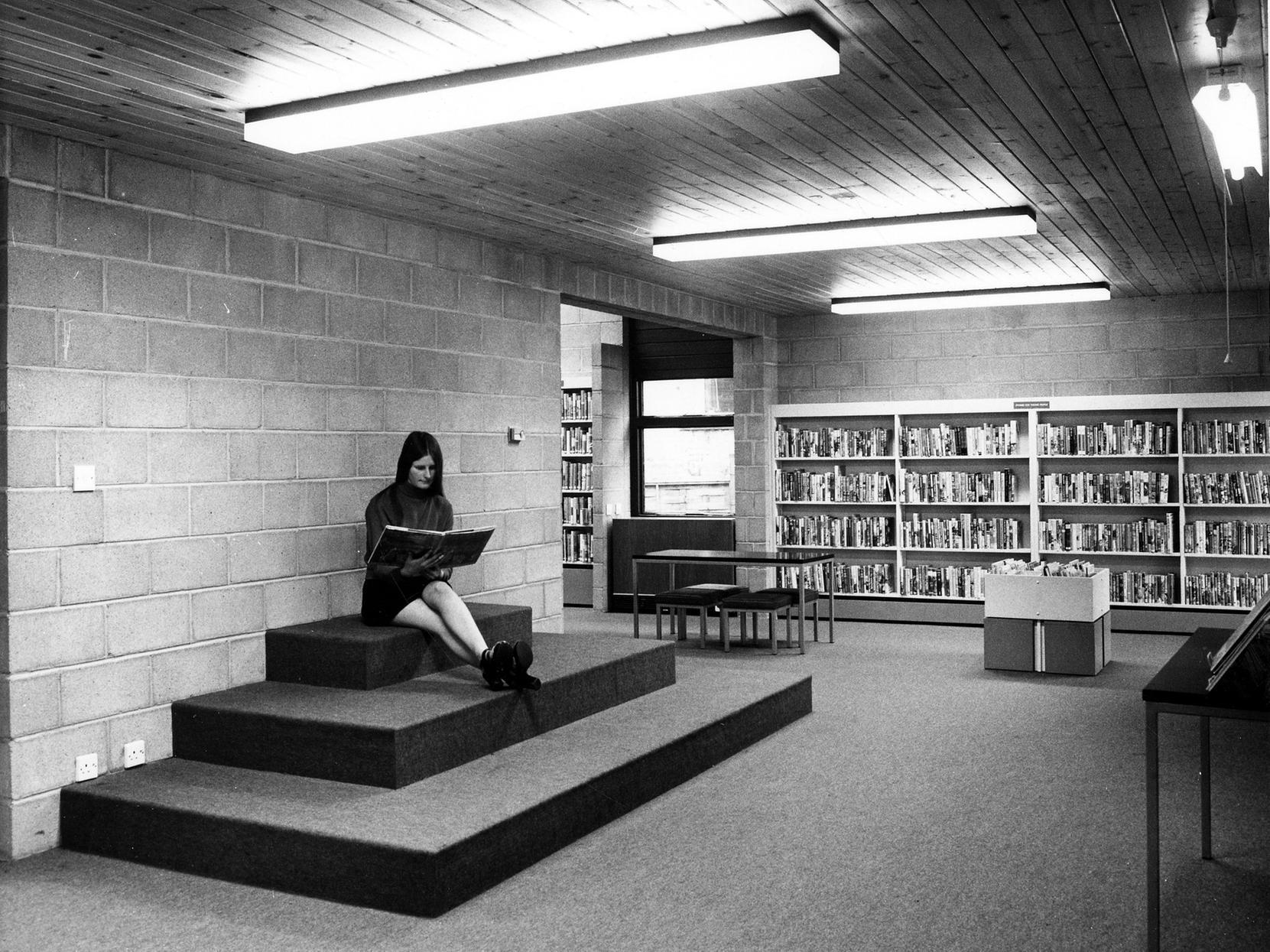 Go inside Calverley County Library during the 1970s