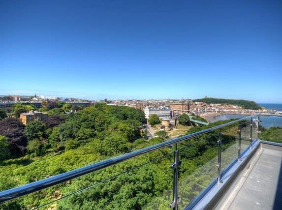 This impressive top floor penthouse apartment located in Carlton House features two bedrooms, two en suites and a wrap around balcony letting you enjoy stunning views. On the market with Hunters - 01723 266898.