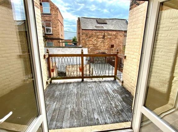 This three bedroom terrace house also benefits from two additional rooms in the basement which could be used as an office or home gym.Doors from the dining kitchen opens onto a decked balcony. On the market with Four Walls or More - 01723 266861.