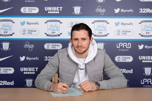 Alan Browne signs his new three-and-a-half year contract at PNE on Wednesday
