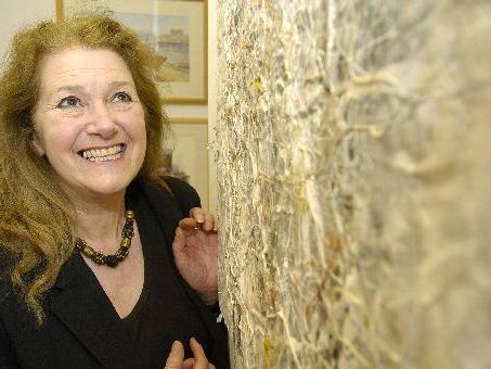 Scarborough Art Gallery hosts the East Coast exhibition ... artist Marion Atkinson views her abstract art.