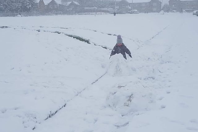 Fun in the snow by Sam Loughrey