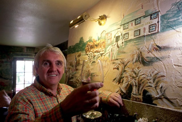 Landlord Barry Newton after the redecoration at the Original Farmers Arms in Eccleston near Chorley.