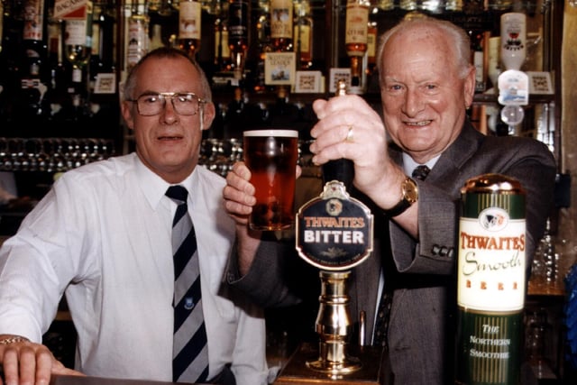 Tom Finney opens the new look Windsor Castle with landlord Mel Phillipson.