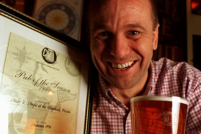 Andy Nash, landlord of the Hogshead, Preston, which has scooped the first CAMRA Pub of the Season award