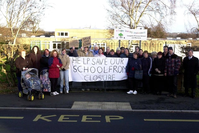 Langdale Primary in Woodlesford had parents protesting outside the school gates regarding the proposed closure.
