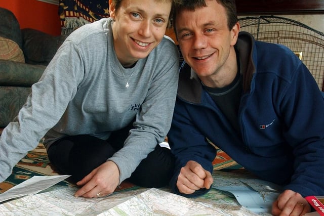 Cancer sufferer Jane Tomlinson, from Rothwell, and brother Luke Goward were preparing for a charity cycle ride.