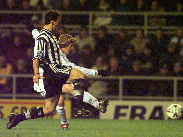 Harry Kewell fires home the opening goal after 38 minutes.