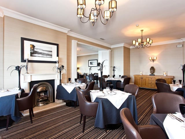 The attractive dining room