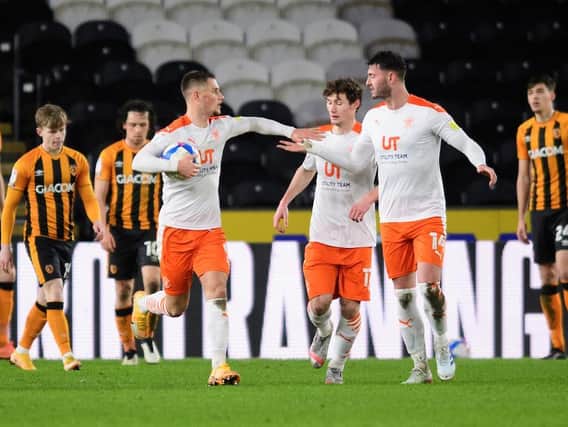 Jerry Yates and Gary Madine combined for Blackpool's late leveller