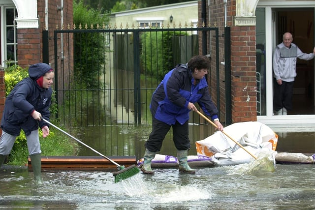 Householders begin the big clean-up following the floods on Boothferry Road in Hull. This picture was taken on June 25, 2007.
The damage caused was put at more than £40m and affected over 10,000 properties. This prompted an independent review of the region's flood defences and led to millions being spent on improvements - many of which are still being undertaken today.