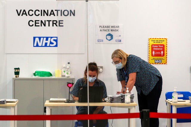 The new vaccination centre will open 12 hours a day, seven days a week, depending on the availability of vaccine supplies. Pic: Peter Byrne/PA Wire
