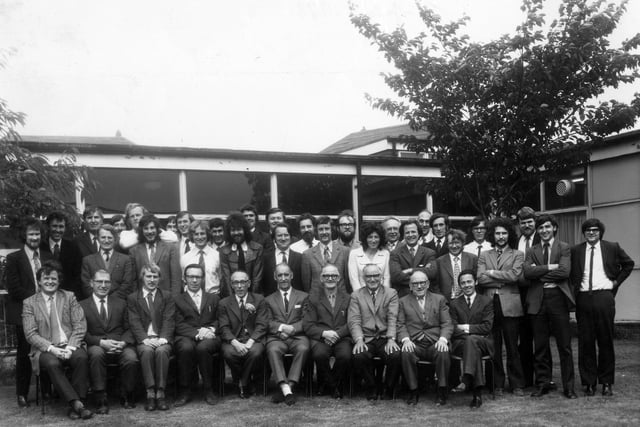 Staff at Moor Grange County Secondary School in 1973.