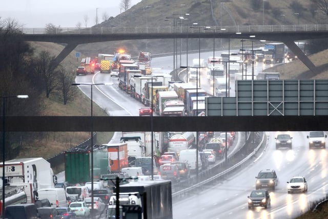 Highways England said that any traffic approaching the closure is advised to expect disruption with extra journey time and you may wish to re-route or delay your journey (photo: PA Wire/ Danny Lawson)