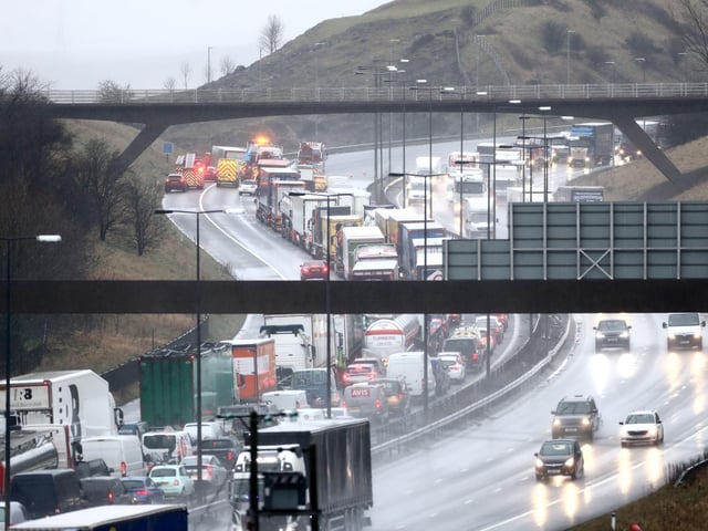 Highways England said that any traffic approaching the closure is advised to expect disruption with extra journey time and you may wish to re-route or delay your journey (photo: PA Wire/ Danny Lawson)