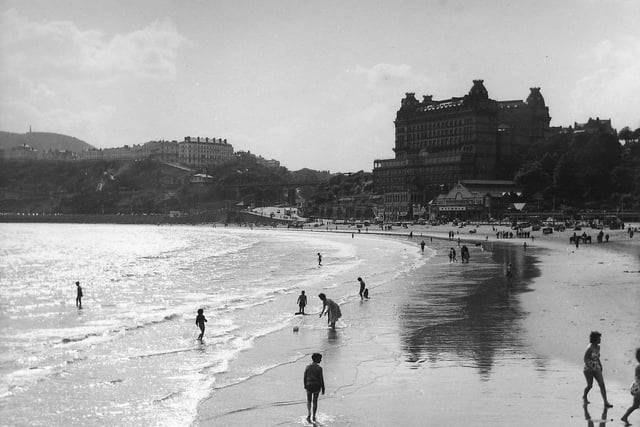 View along the beach in Scarborough back in 1960.