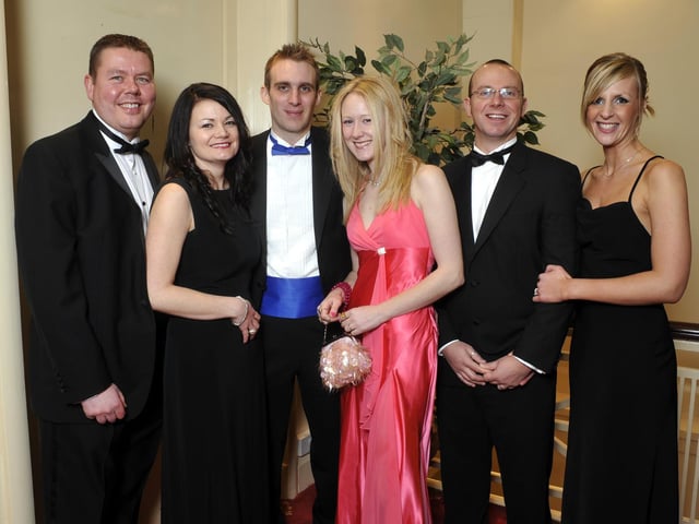 Dave Collins (L), Maxine Morrell, Richard Cooper, Laura Lenton, Darren and Emma Ford.