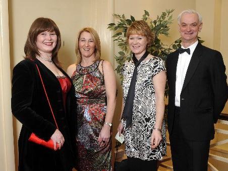 Julie Graves (L), Elizabeth McPherson, Emma Teasdale and Michael Graves, from Scarborough Carers Resource.