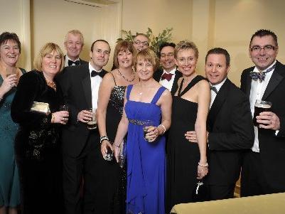 A group of revellers at the Hospital Ball.