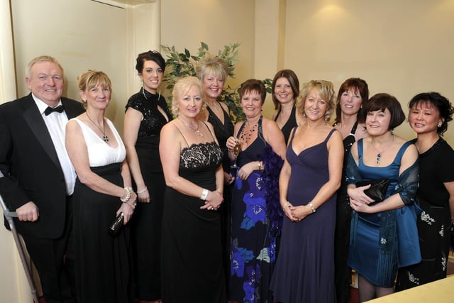 The staff and nurses from Chestnut ward at the Hospital Ball.